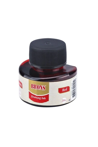 Brons Çini Mürekkebi 20 Cc Kırmızı ürün görseli 1