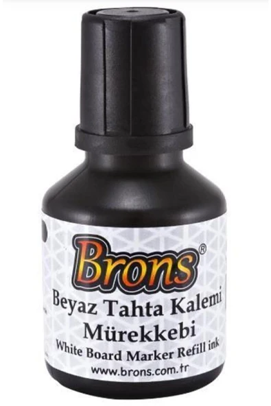 Brons Beyaz Tahta Kalemi Mürekkebi Siyah-mavi-kırmızı 30 Cc - Resim 2