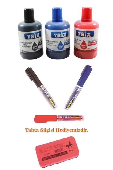 TRİX Tahta Kalemi Ve Tahta Kalem Mürekkebi Seti (tahta Silgisi Hediyeli ) tkm ürün görseli 1