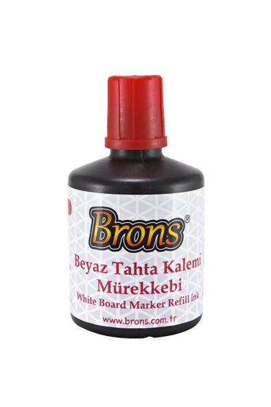 Brons Tahta Kalem Mürekkebi 100 Cc Kırmızı Tahta Kalem Mürekkebi (6 LI PAKET) tkm ürün görseli