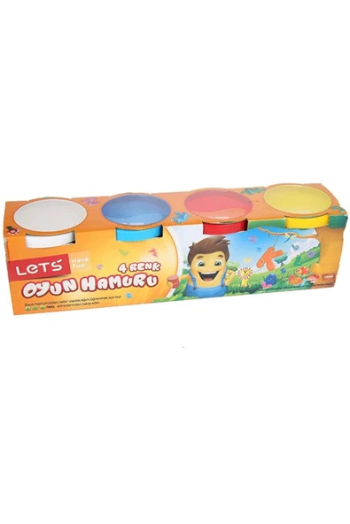 Lets Oyun Hamuru Normal Renkler 4 Renk L8340 - 1