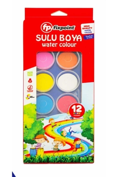 FixPoint 12 Renk Sulu Boya - Resim 3