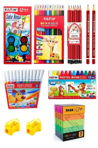 Fatih Okul Kırtasiye Tek Paket Tolu Ürün Avantaj 2022 Yeni Tasarım Ofis Kırtasiye