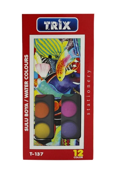 TRİX Trix Sulu Boya Standart Kutulu 12 Li * T-137 ürün görseli 1