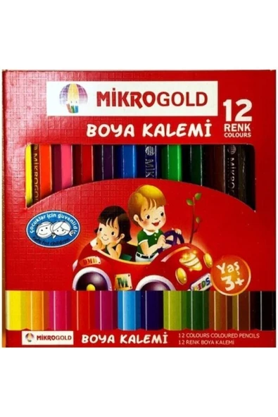 Mikro Gold 12'li Kuru Boya Kısa 2 Adet ürün görseli