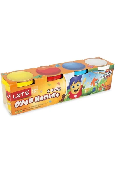 Lets 4 RENK OYUN HAMURU 600 GR NORMAL RENKLER/8340 - 2