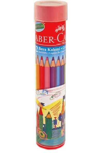 Faber Castell 12'li Metal Tüp Kuru Boya Kalemi - 1
