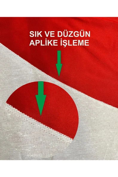 Raşel kumaş 300x450 Cm Türk Bayrağı Alpaka - 3