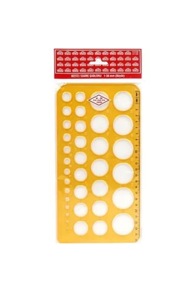 HATAS 1-36mm Büyük Daire Şablonu / 02272 ürün görseli 1