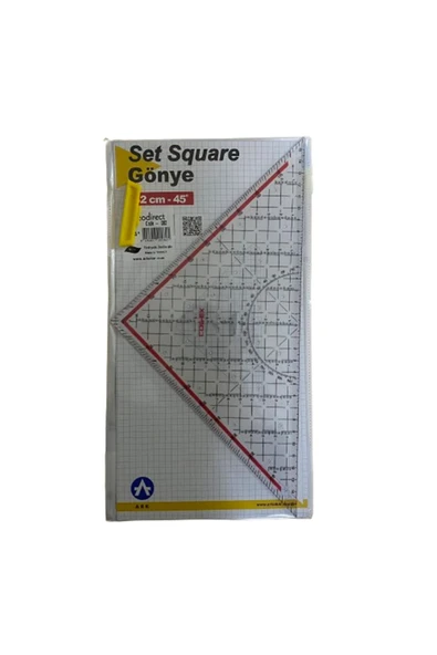 EleganTShoP Geoder Cetvel Çok Fonksiyonlu Üçgen Cetvel 32 cm 082 - Resim 2