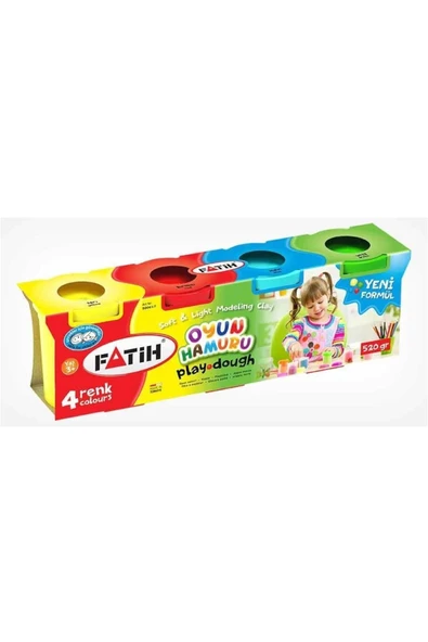 Fatih Oyun Hamuru 520gr 4 Renk 5520.00086. ürün görseli 1