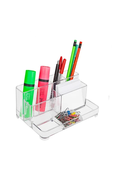 Mas 810 Desk A Üstü Organizer Şeffaf M.o - Resim 2