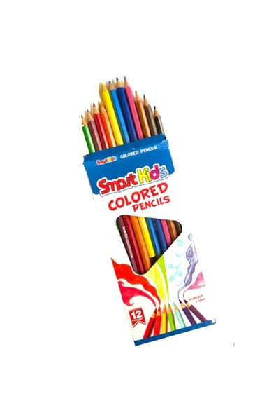 Smart Kids Uzun Kuru Boya Seti 12 Renk - Resim 2