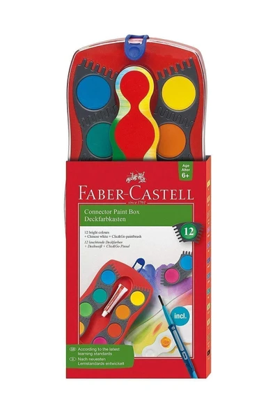 Faber Castell SULU BOYA DEĞİŞEBİLEN TABLET 12 RENK ürün görseli 1