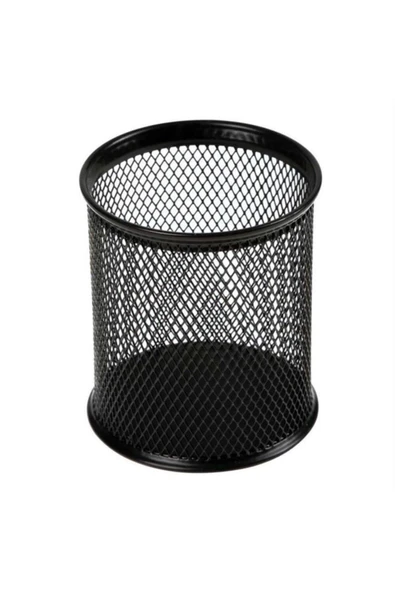 Gingko Metal Masa Üstü Tel Yuvarlak Kalemlik Siyah P.s ürün görseli 1