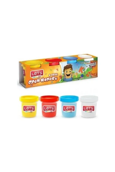 Lets 4 RENK OYUN HAMURU 600 GR NORMAL RENKLER/8340 - 4