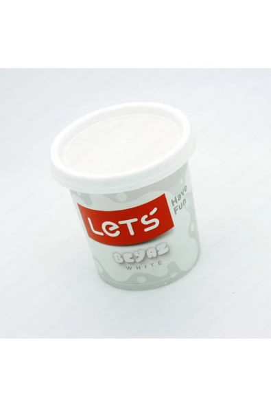 Lets Beyaz Tek Renk Oyun Hamuru 150 gr 2 Adet - 1