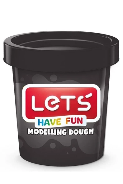 Lets Oyun Hamuru Tek Renk 150 gr Siyah L8340-10 - 1