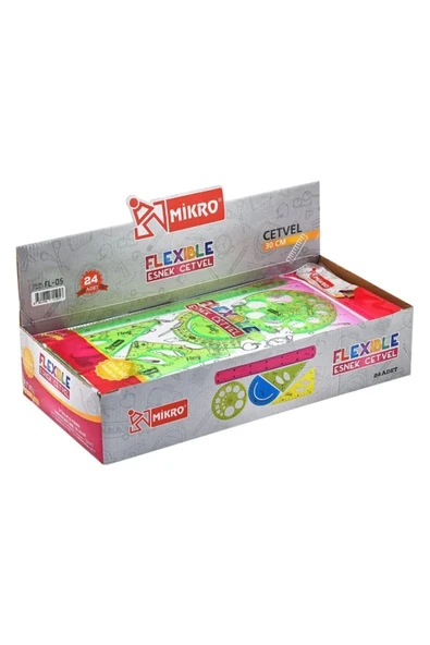 Mikro Flp-04 Esnek Cetvel 5 Li Çizim Seti - Resim 4