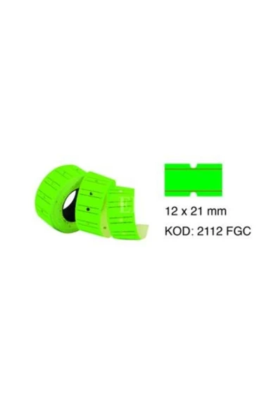 Tanex Taneks Yeşil Çizgili Etiketi 800lü 12 X 21 Mm - 1