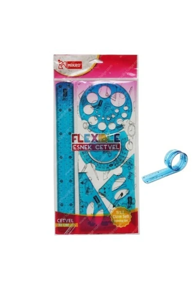 Mikro Flp-04 Esnek Cetvel 5 Li Çizim Seti - Resim 2