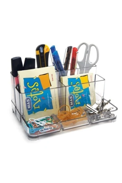 Mas Desk Organizer Aüstü Kalemlik 810 Şefaf Duman ürün görseli 1