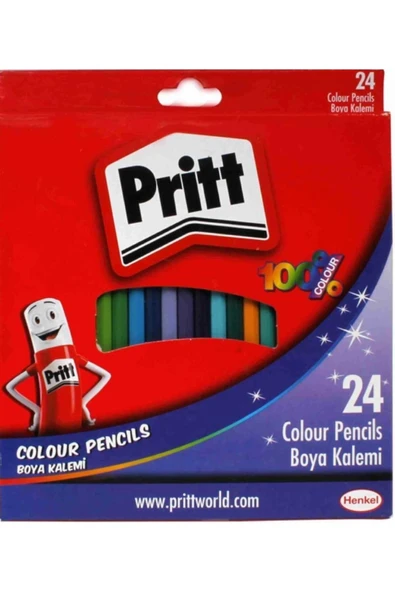 Pritt 24 Renk Kuru Boya Tam Boy 1221351 - 1
