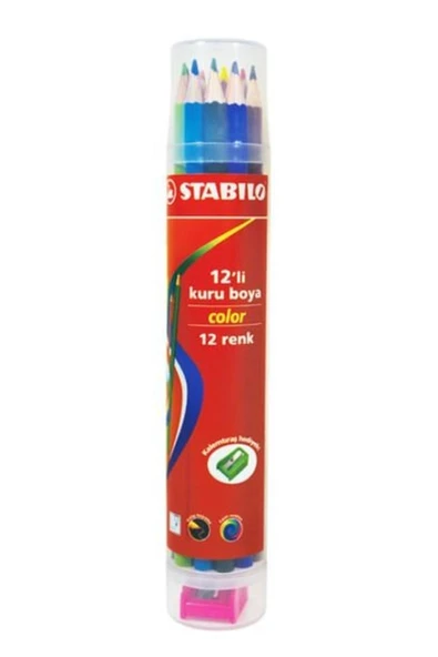 Stabilo Color 12 Li Plastik Tüp ürün görseli 1