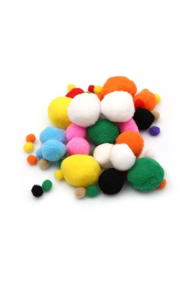 colorbank Renkli Eğlenceli Aktivite Ponpon Cpp-001 ürün görseli 1