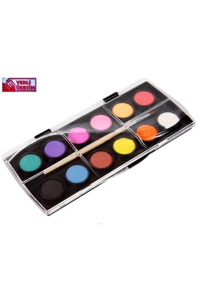 TRİX CLASS Suluboya 12 Renk Kare - Resim 2