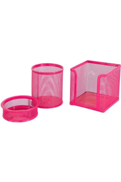 Cassa Tel Kalemlik Ataşlık & Kağıtlık Pembe 8915 Fx ürün görseli 1