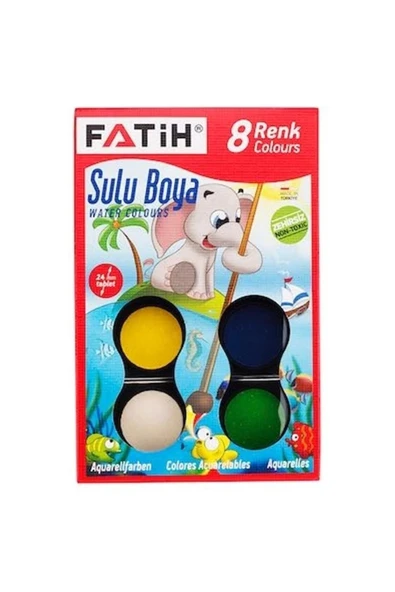 Fatih Sulu Boya 8 Renk 24 ml S-8 ürün görseli 1