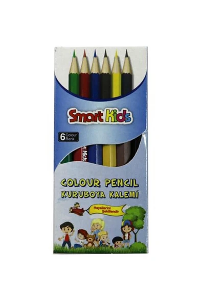 Globox Marka: 6 Renk Kısa Kuru Boya Kalemi 2966 Kategori: Kuru Boya Kalemi ürün görseli 1