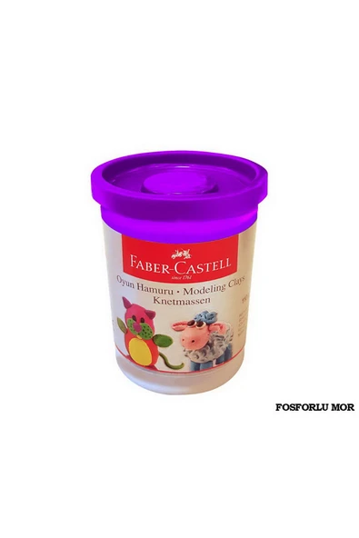 Faber Castell Su Bazlı Oyun Hamuru FLORESAN MOR ürün görseli