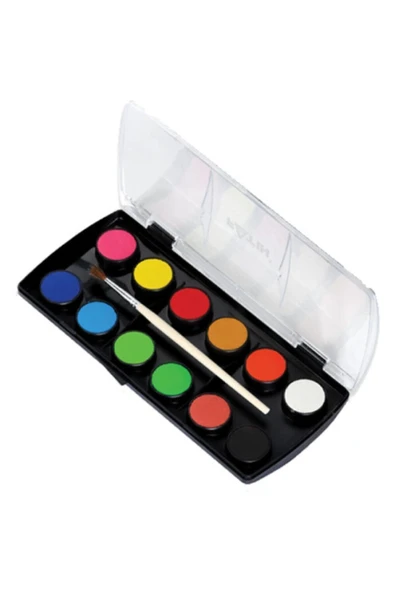 Fatih S-12 Yeni Formül Suluboya 12 Renk - Resim 2