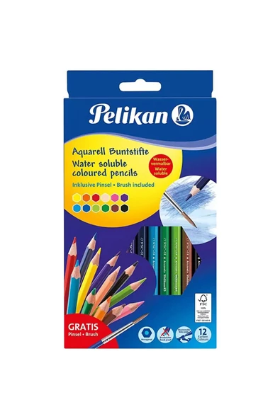Pelikan Kuru Boya Aquarell 12 Li 700672 ürün görseli
