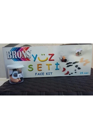 Brons Yüz Seti (Oynar Göz,kulak,burun,bıyık,dudak) 4 Takım - 2
