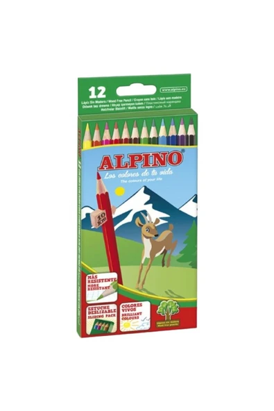 Alpıno 12 Renk Kuru Boya 1/1 Tam Boy Al-10654 - Resim 5