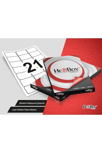 Herboy Hb-1021 63.5x38.1 Mm Lazer Etiket 100 Ad. - 1