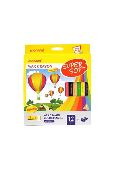 Monami 12 Renk Boya Kalemi Soft Mum Boya ürün görseli 1