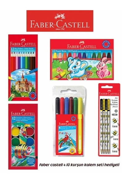 Faber Castell Öğrenci 4'lü Boyama Seti ürün görseli 1