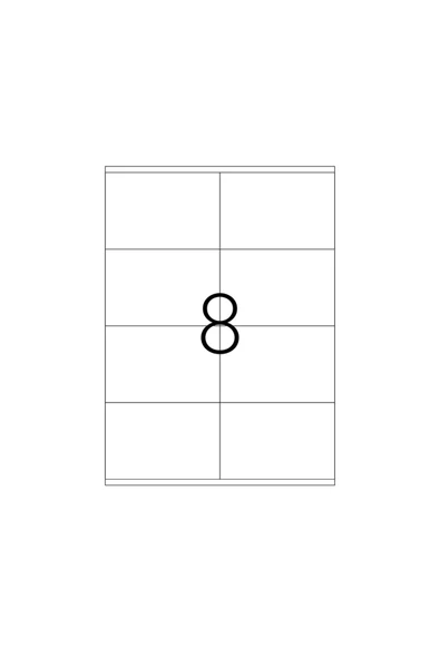 Tanex A4 Lazer Etiket, ölçü 105×72 Mm Tw 2408 - 2