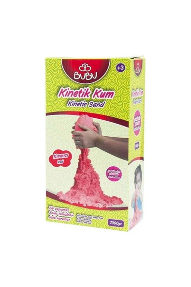 Onigonline Kırmızı Kinetik Kum 1 Kg - 2