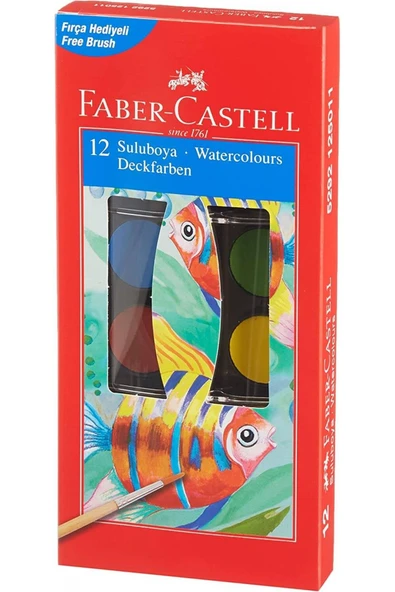 Faber Castell Ø 23 Mm 12 Renk Sulu Boya ürün görseli