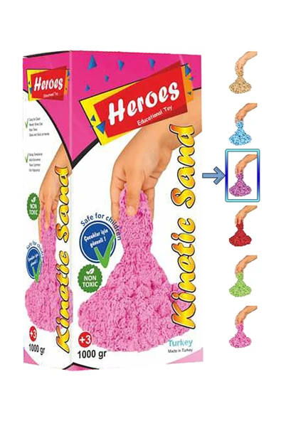 HEROES TOYS Heroes Kinetik Kum 1000gr. Açık Pembe ürün görseli 1