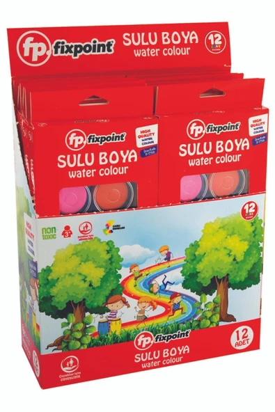 FixPoint 12 Renk Sulu Boya ürün görseli 1