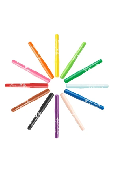 Bic Jumbo Keçeli Boya Kalem 12'li  Jumbo Kuru Boya Kalem 12'li  Üçgen Pastel Boya Kalemi 12'li - Resim 2