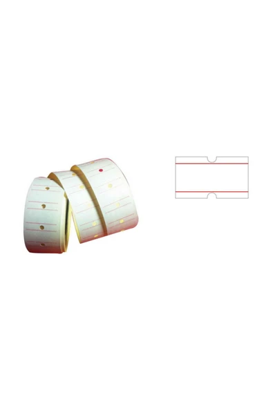 Tanex Fiyat Etiketi Beyaz 12x21 mm 800 Lü Rulo - 1