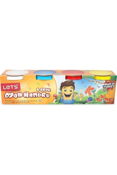 Lets 4 RENK OYUN HAMURU 600 GR NORMAL RENKLER/8340 - 1