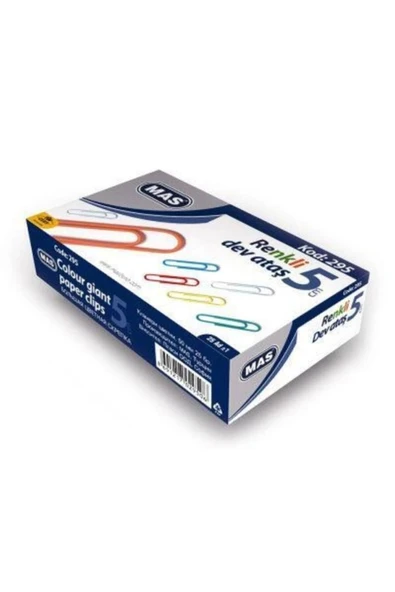Mas Ataş Dev Renkli Pvc Kaplı 50 Mm Büyük Ataş - 1